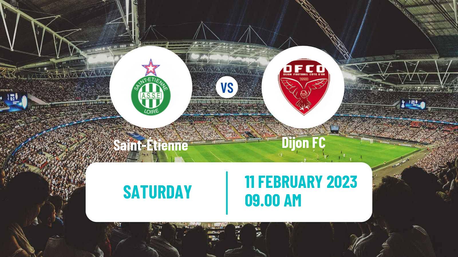 Soccer French Ligue 2 Saint-Étienne - Dijon