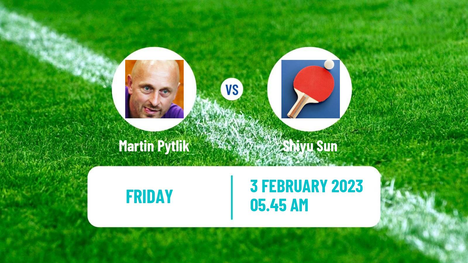 Table tennis Table Tennis Martin Pytlik - Shiyu Sun