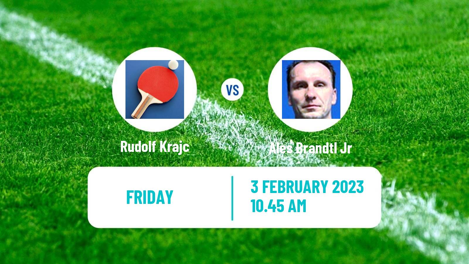 Table tennis Table Tennis Rudolf Krajc - Ales Brandtl Jr