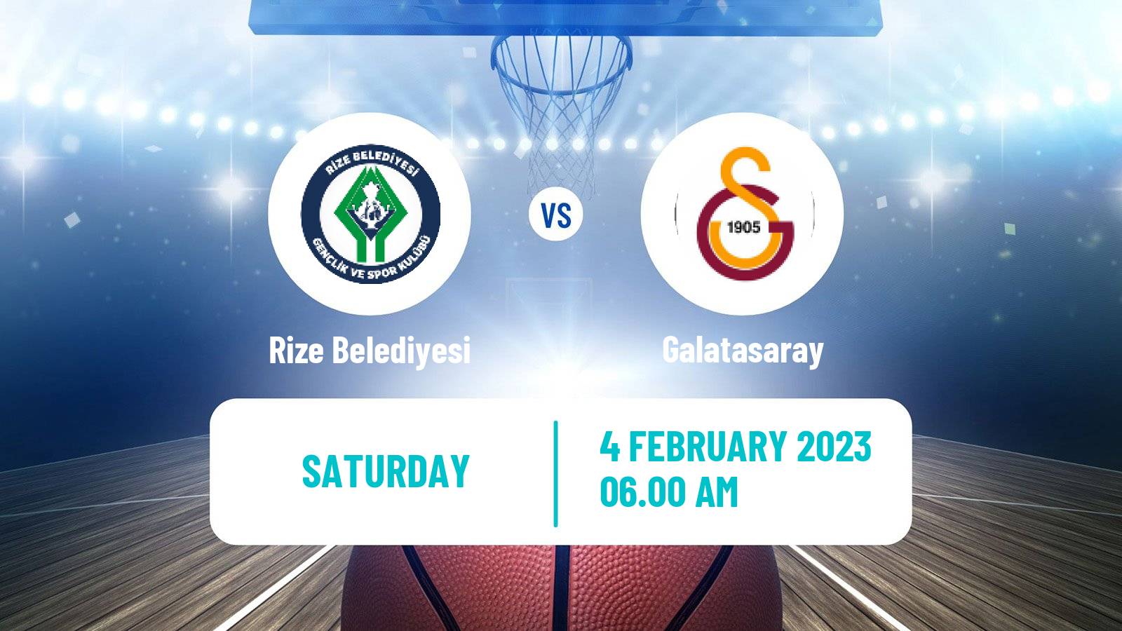 Basketball Turkish Basketball League Women Rize Belediyesi - Galatasaray