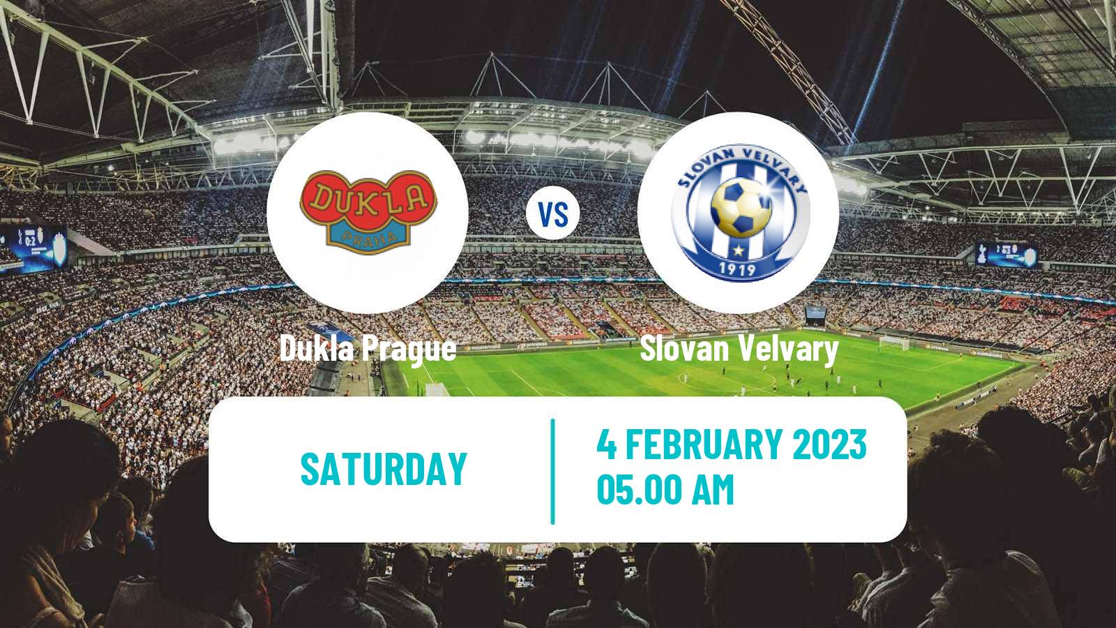 Soccer Club Friendly Dukla Prague - Robstav Velvary