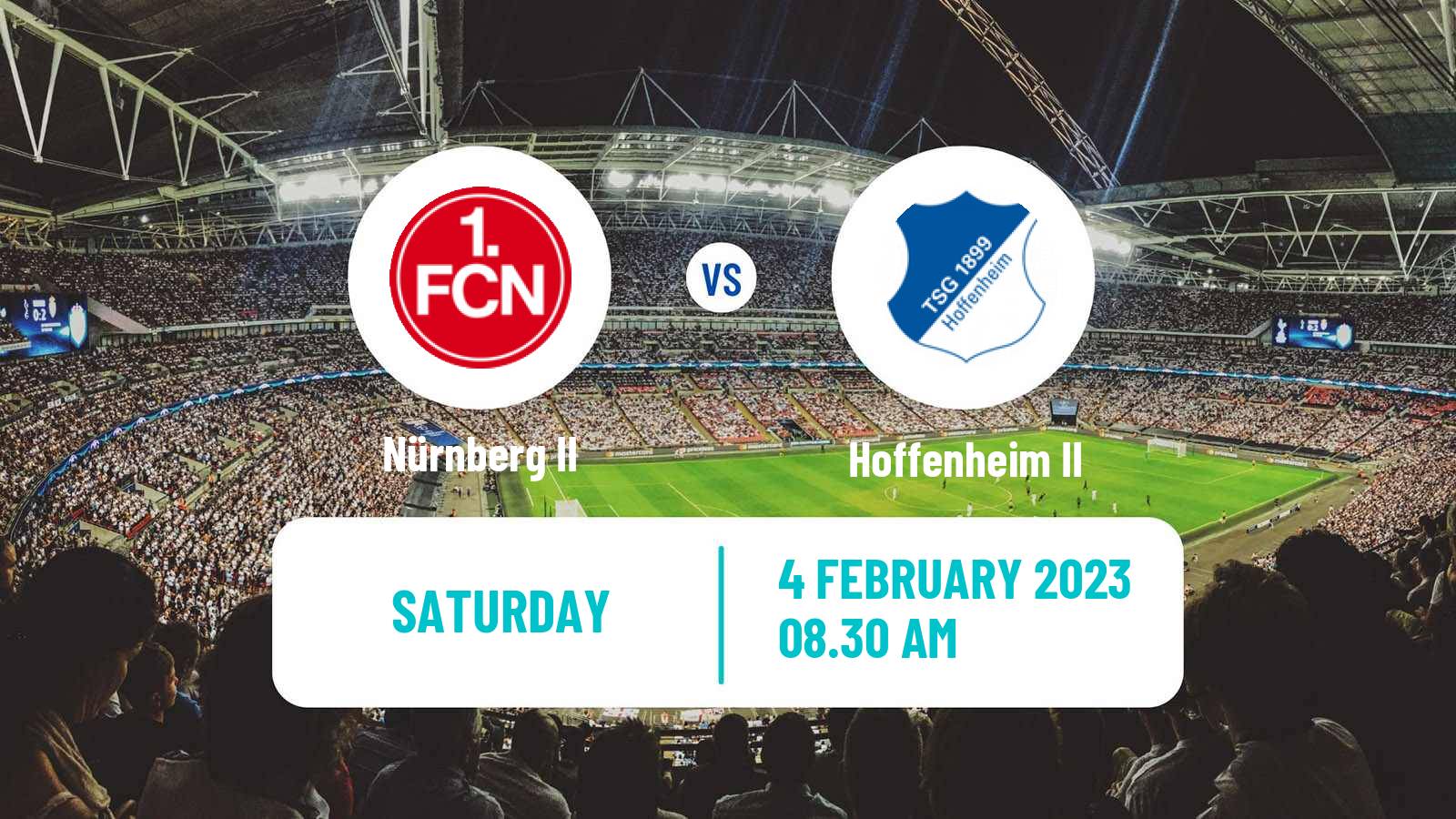 Soccer Club Friendly Nürnberg II - Hoffenheim II