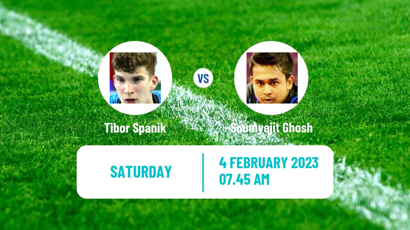 Table tennis Table Tennis Tibor Spanik - Soumyajit Ghosh