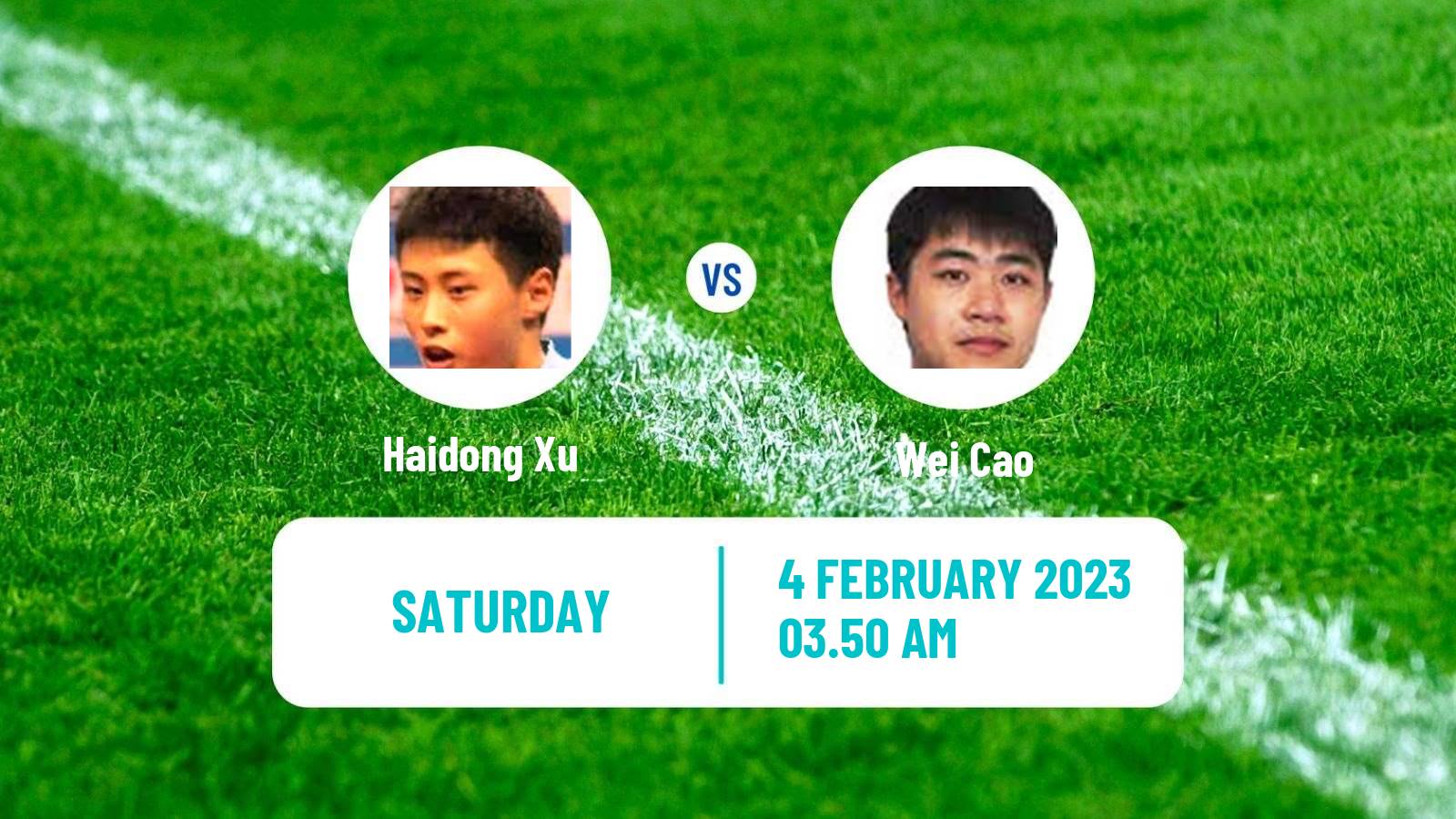 Table tennis Table Tennis Haidong Xu - Wei Cao