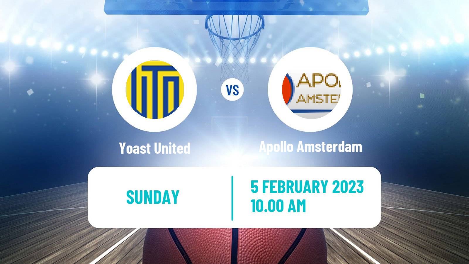 Basketball BNXT League QSTA United - Apollo Amsterdam