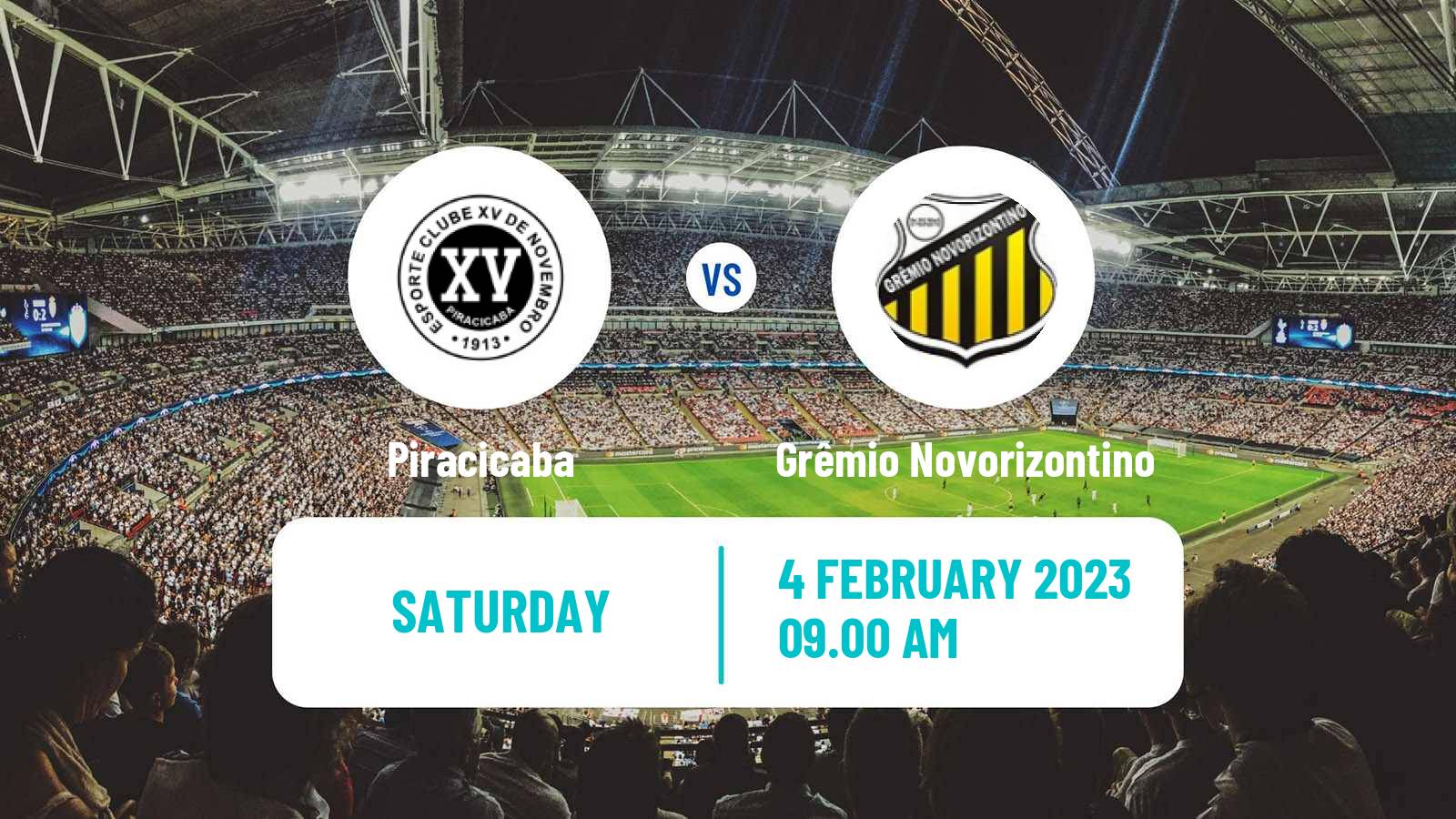 Soccer Brazilian Campeonato Paulista A2 Piracicaba - Grêmio Novorizontino
