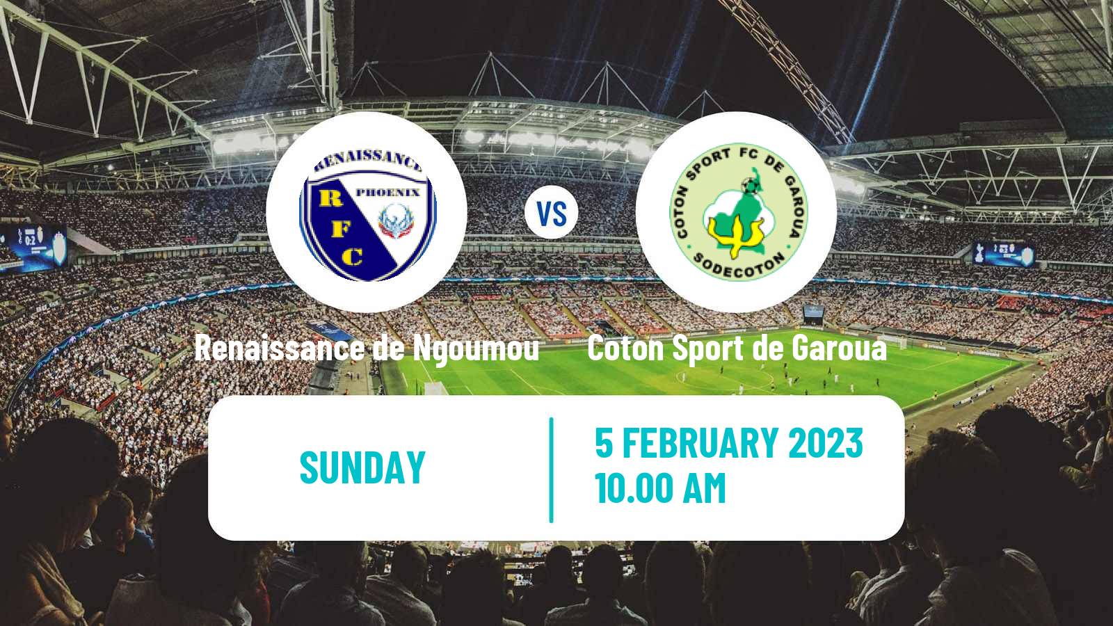 Soccer Cameroon Elite One Renaissance de Ngoumou - Coton Sport de Garoua