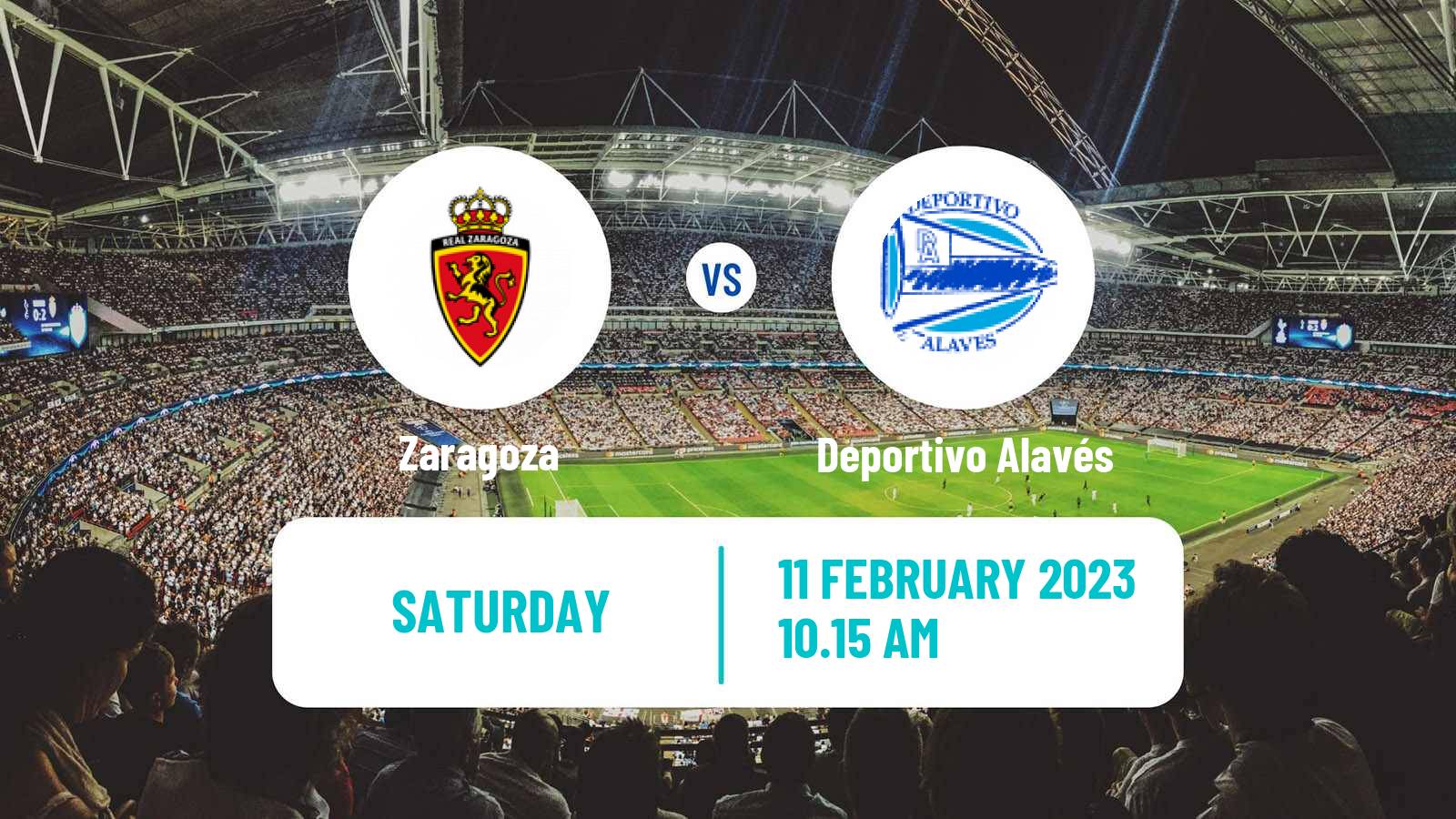 Soccer Spanish LaLiga2 Zaragoza - Deportivo Alavés