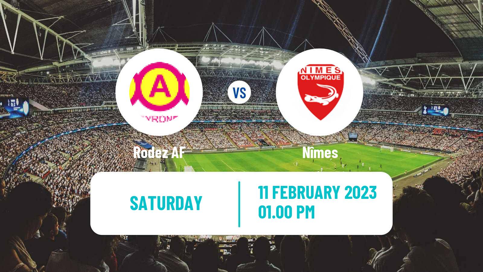 Soccer French Ligue 2 Rodez - Nîmes