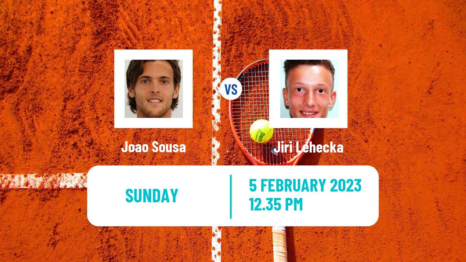 Tennis Davis Cup World Group Joao Sousa - Jiri Lehecka