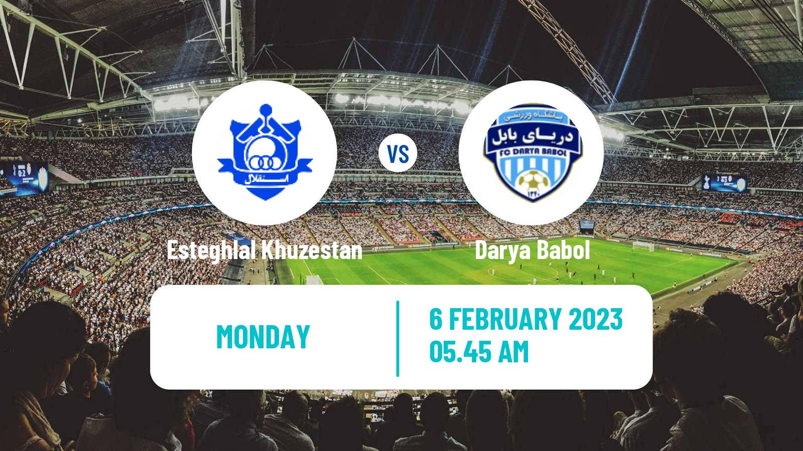 Soccer Iran Division 1 Esteghlal Khuzestan - Darya Babol