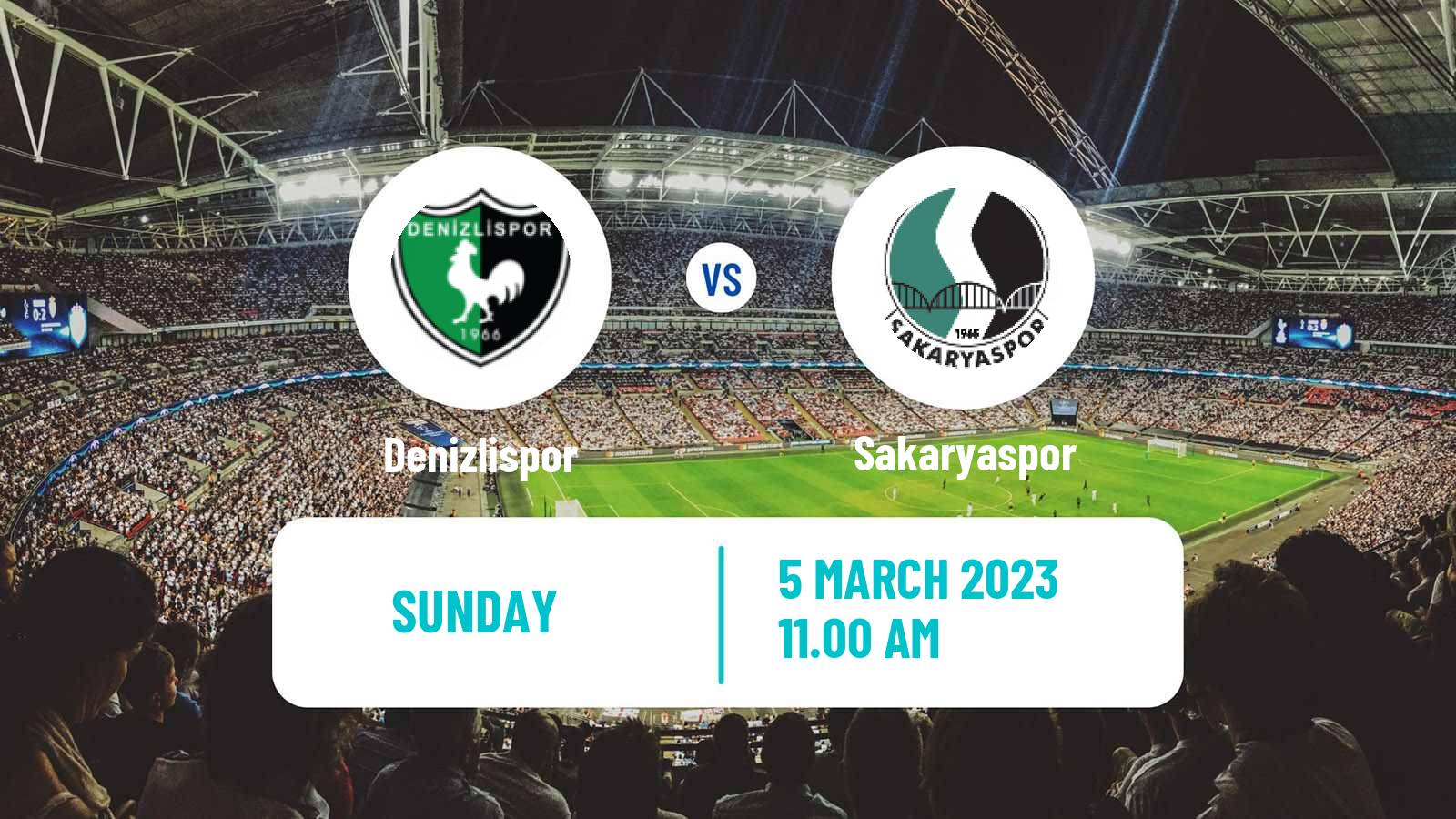 Soccer Turkish First League Denizlispor - Sakaryaspor