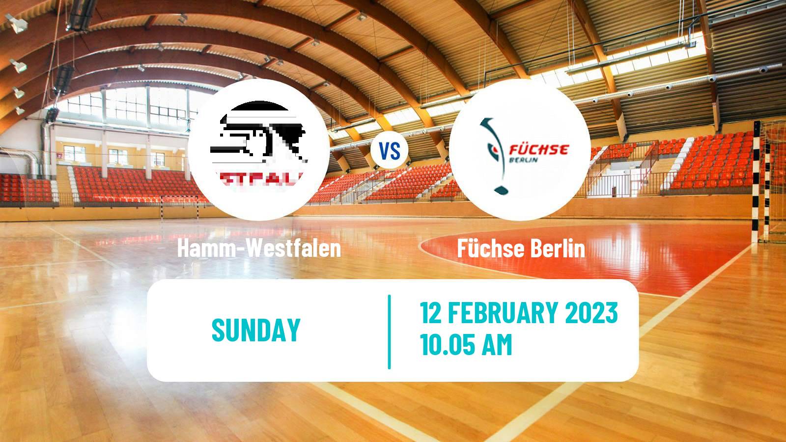 Handball German Bundesliga Handball Hamm-Westfalen - Füchse Berlin