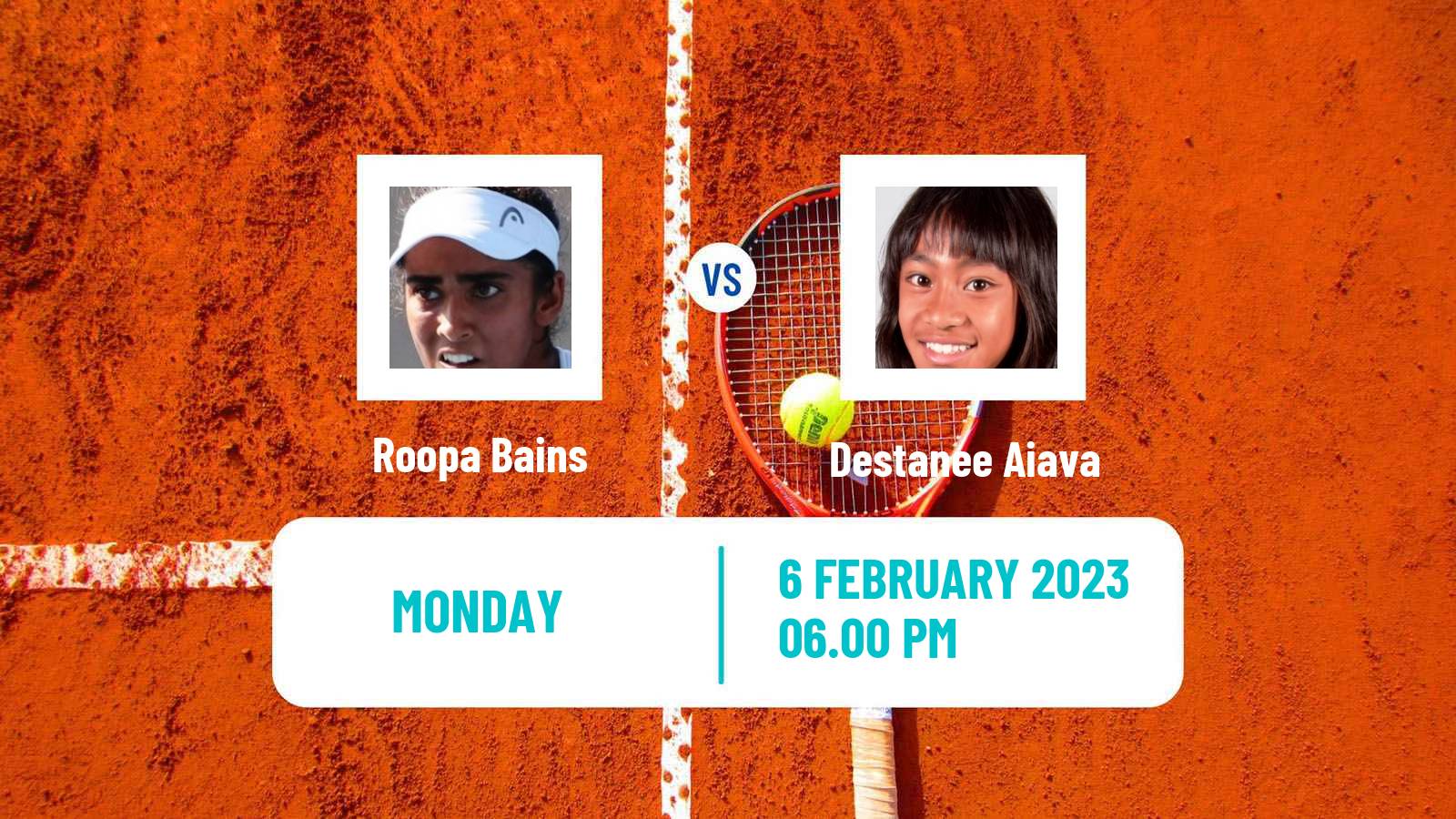 Tennis ITF Tournaments Roopa Bains - Destanee Aiava