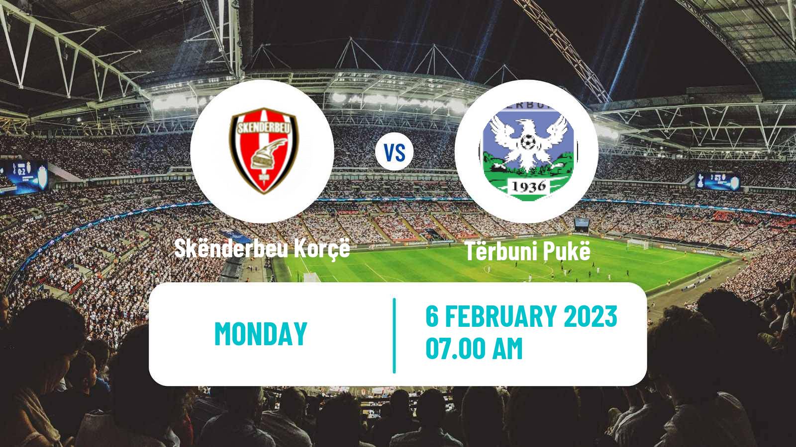 Soccer Albanian First Division Skënderbeu Korçë - Tërbuni Pukë