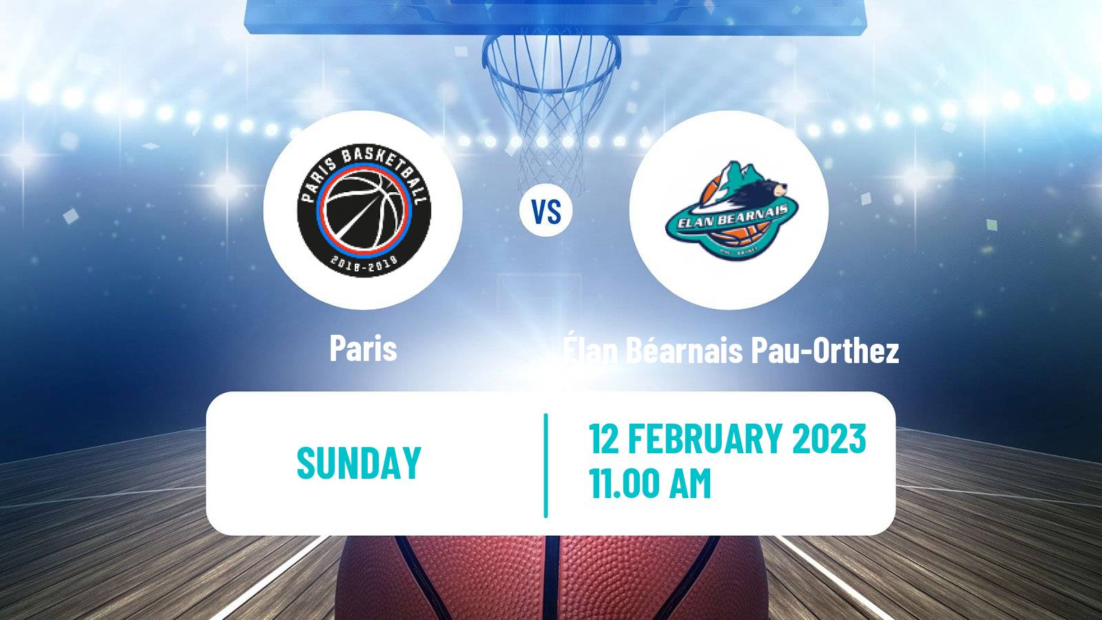 Basketball French LNB Paris - Élan Béarnais Pau-Orthez