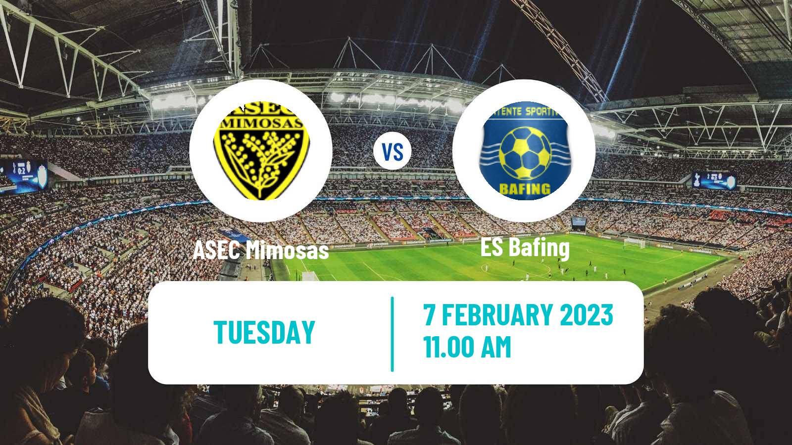 Soccer Cote d`Ivoire Ligue 1 ASEC Mimosas - ES Bafing