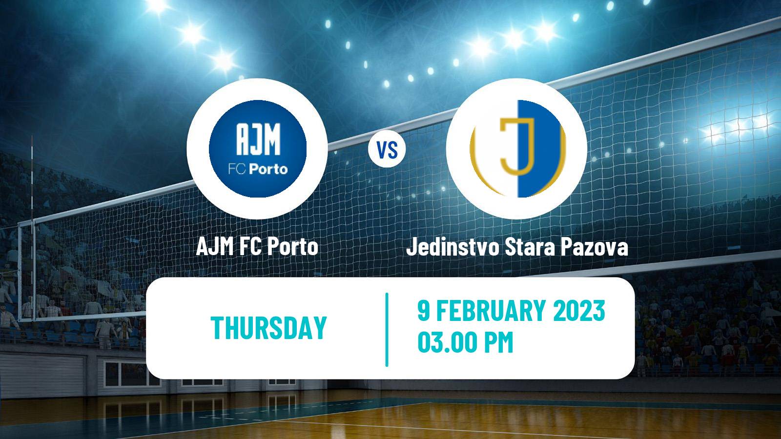 Volleyball CEV Challenge Cup Women AJM FC Porto - Jedinstvo Stara Pazova