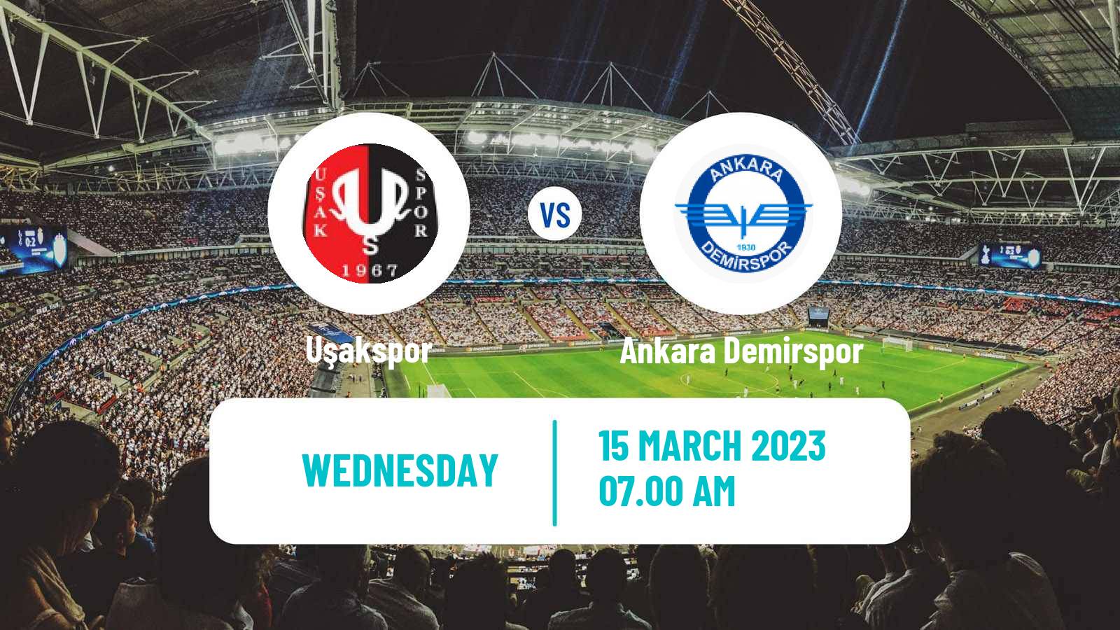 Soccer Turkish Second League Red Group Uşakspor - Ankara Demirspor