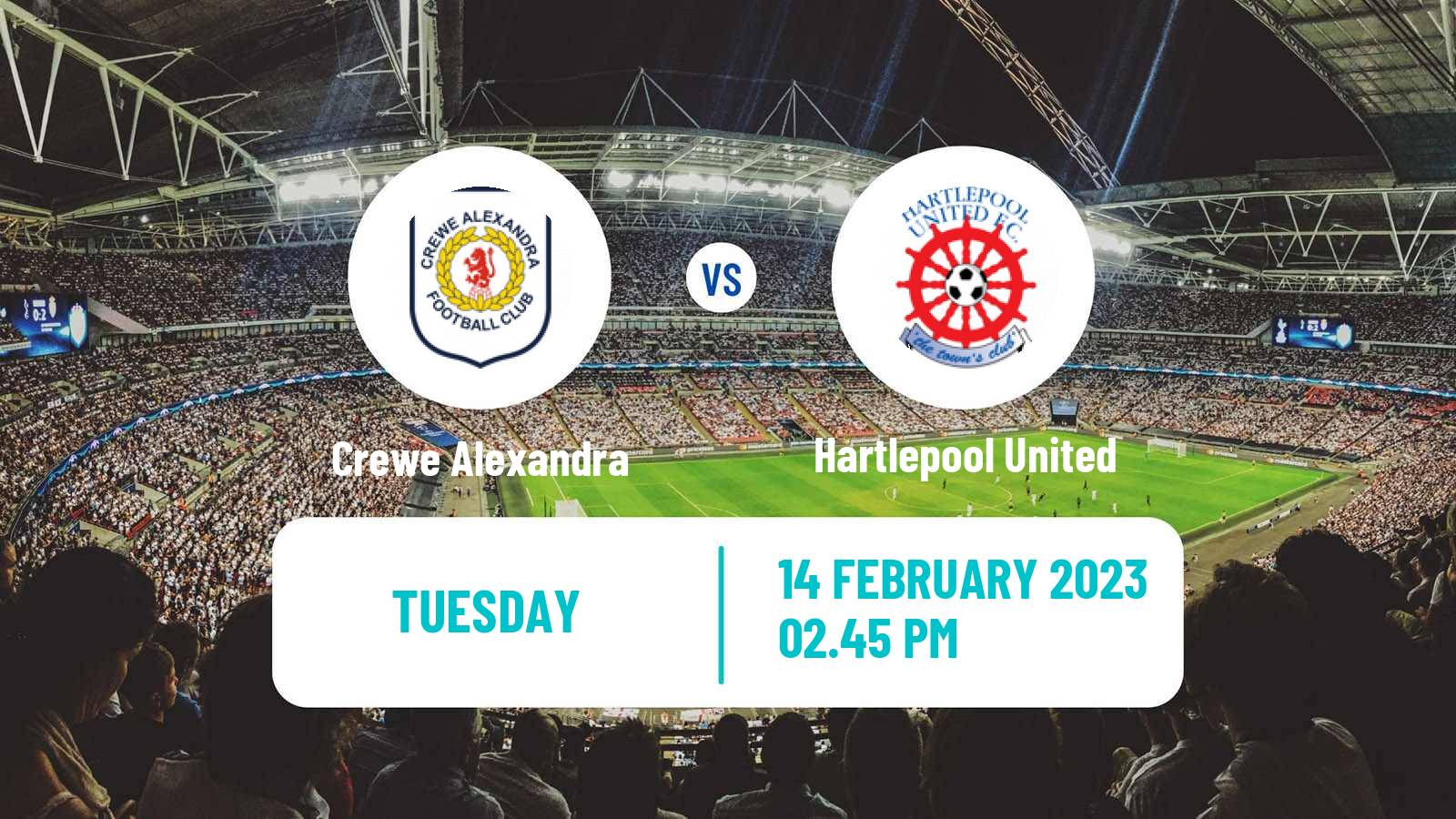 Soccer English League Two Crewe Alexandra - Hartlepool United
