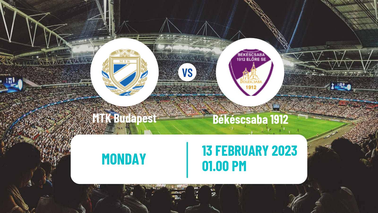 Soccer Hungarian NB II MTK Budapest - Békéscsaba 1912