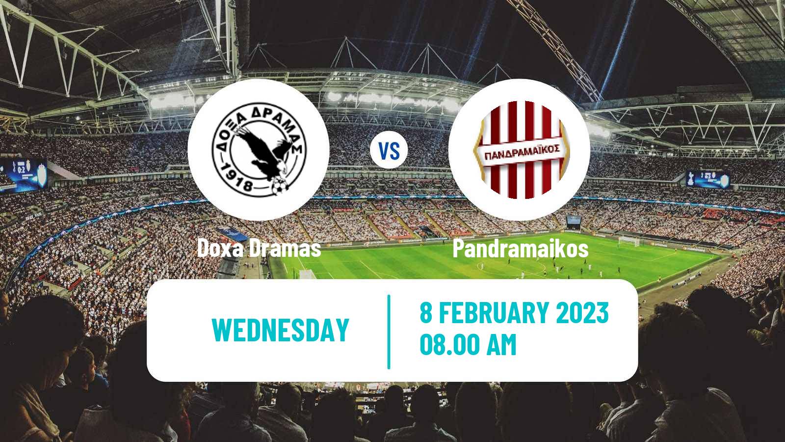 Soccer Greek Gamma Ethniki - Group 1 Doxa Dramas - Pandramaikos