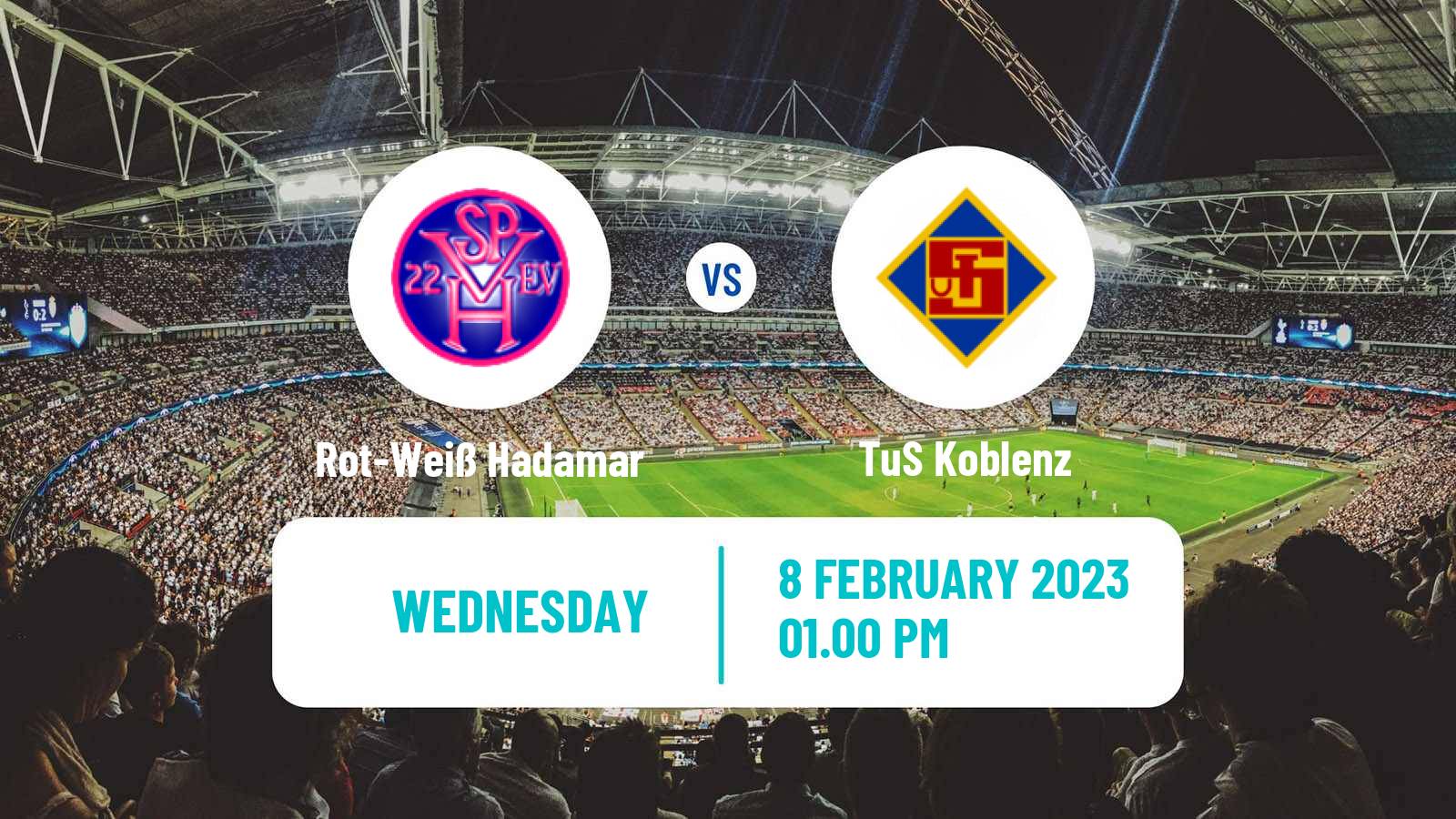 Soccer Club Friendly Rot-Weiß Hadamar - TuS Koblenz