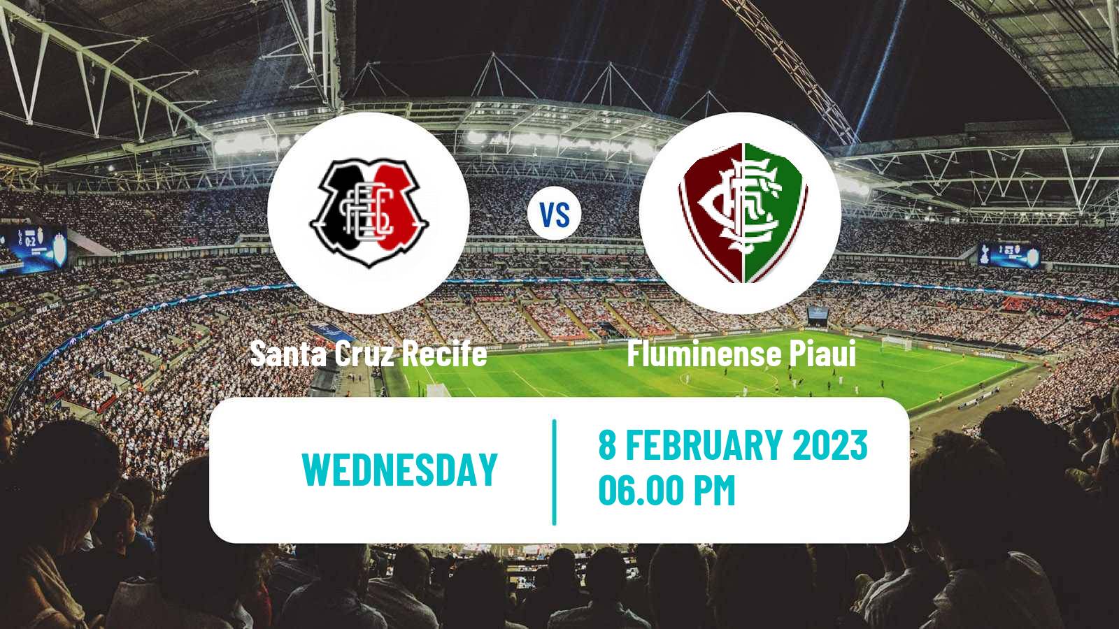 Soccer Brazilian Copa do Nordeste Santa Cruz Recife - Fluminense Piaui