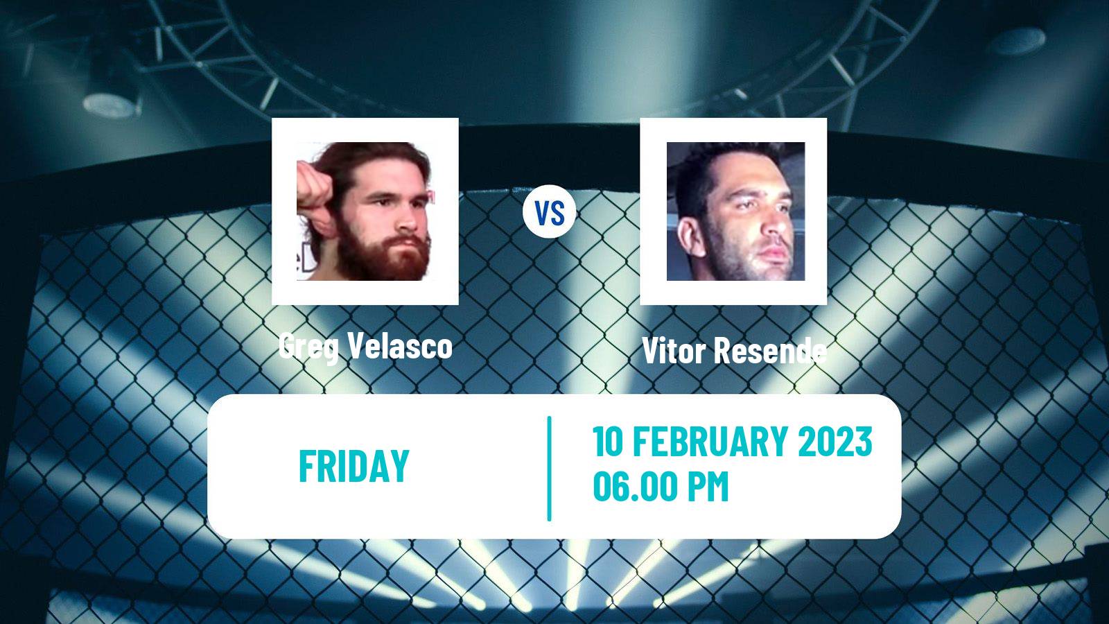 MMA MMA Greg Velasco - Vitor Resende