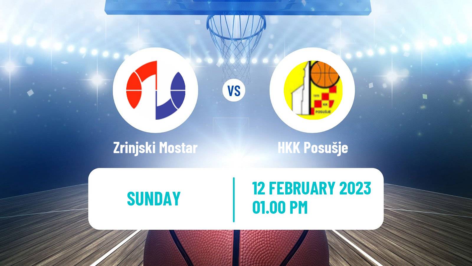 Basketball Bosnian Prvenstvo Basketball Zrinjski Mostar - Posušje