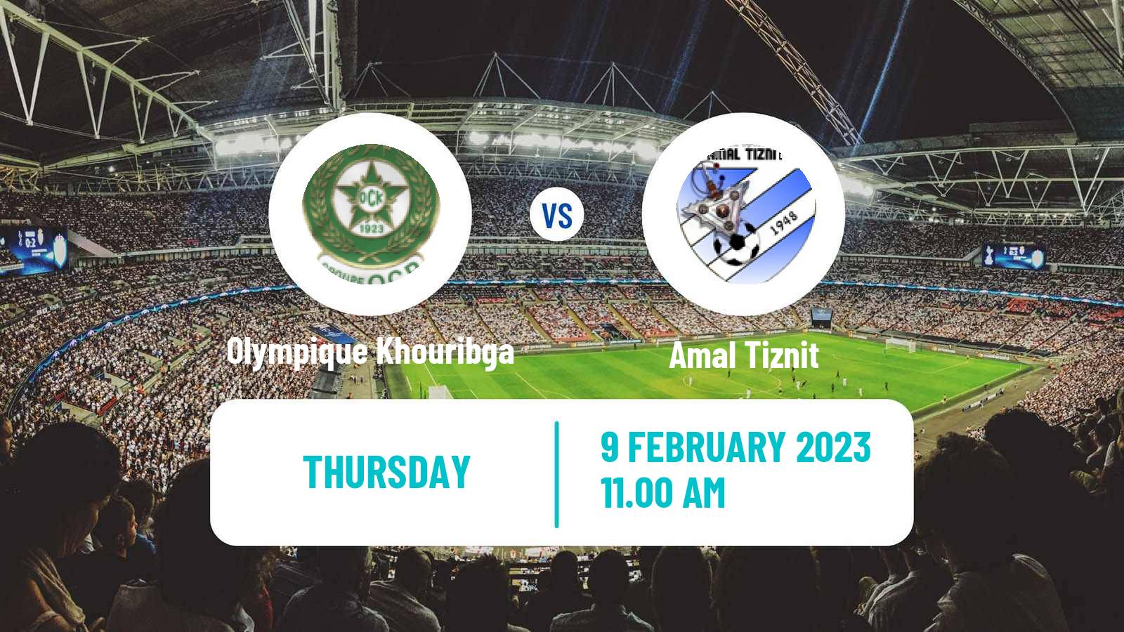 Soccer Moroccan Coupe du Trone Olympique Khouribga - Amal Tiznit