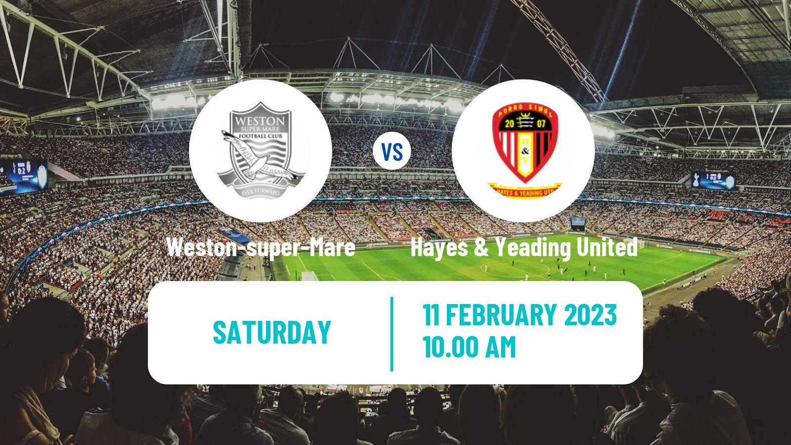 Soccer English Southern League South Division Weston-super-Mare - Hayes & Yeading United