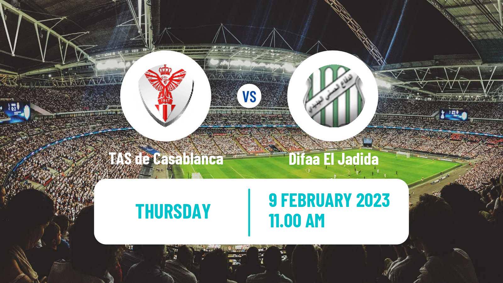 Soccer Moroccan Coupe du Trone TAS de Casablanca - Difaa El Jadida