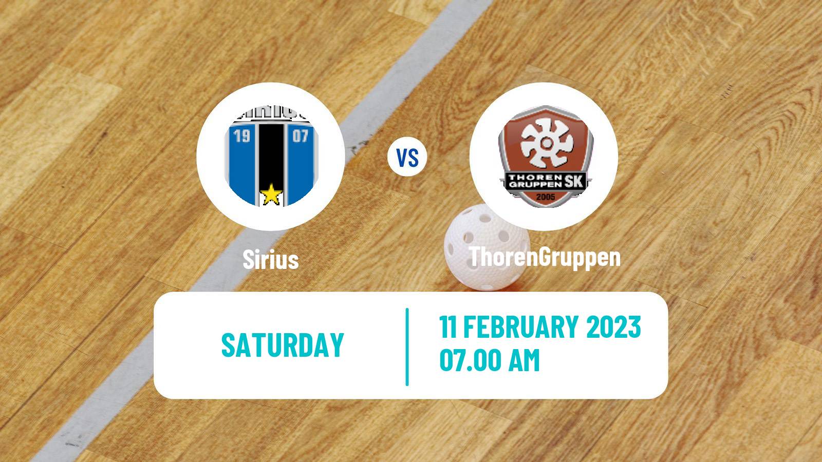 Floorball Swedish Superligan Floorball Women Sirius - ThorenGruppen