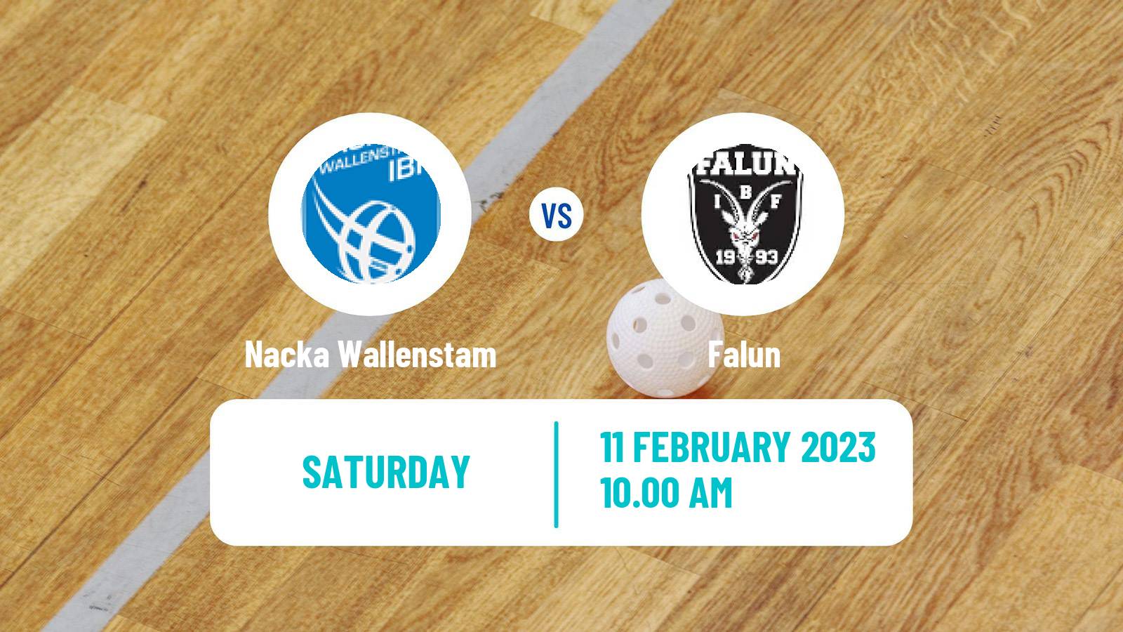 Floorball Swedish Superligan Floorball Women Nacka Wallenstam - Falun