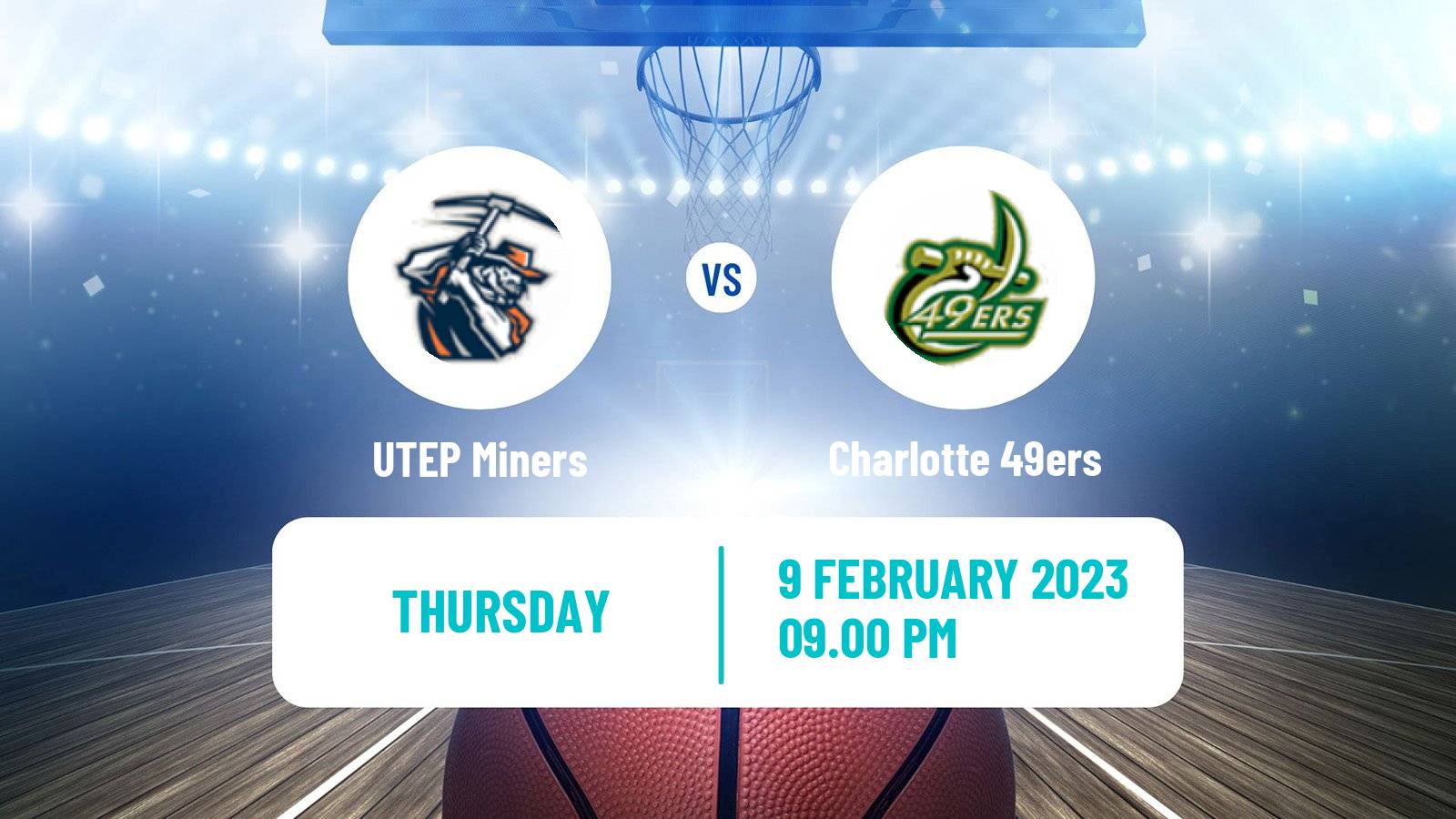 Basketball NCAA College Basketball UTEP Miners - Charlotte 49ers