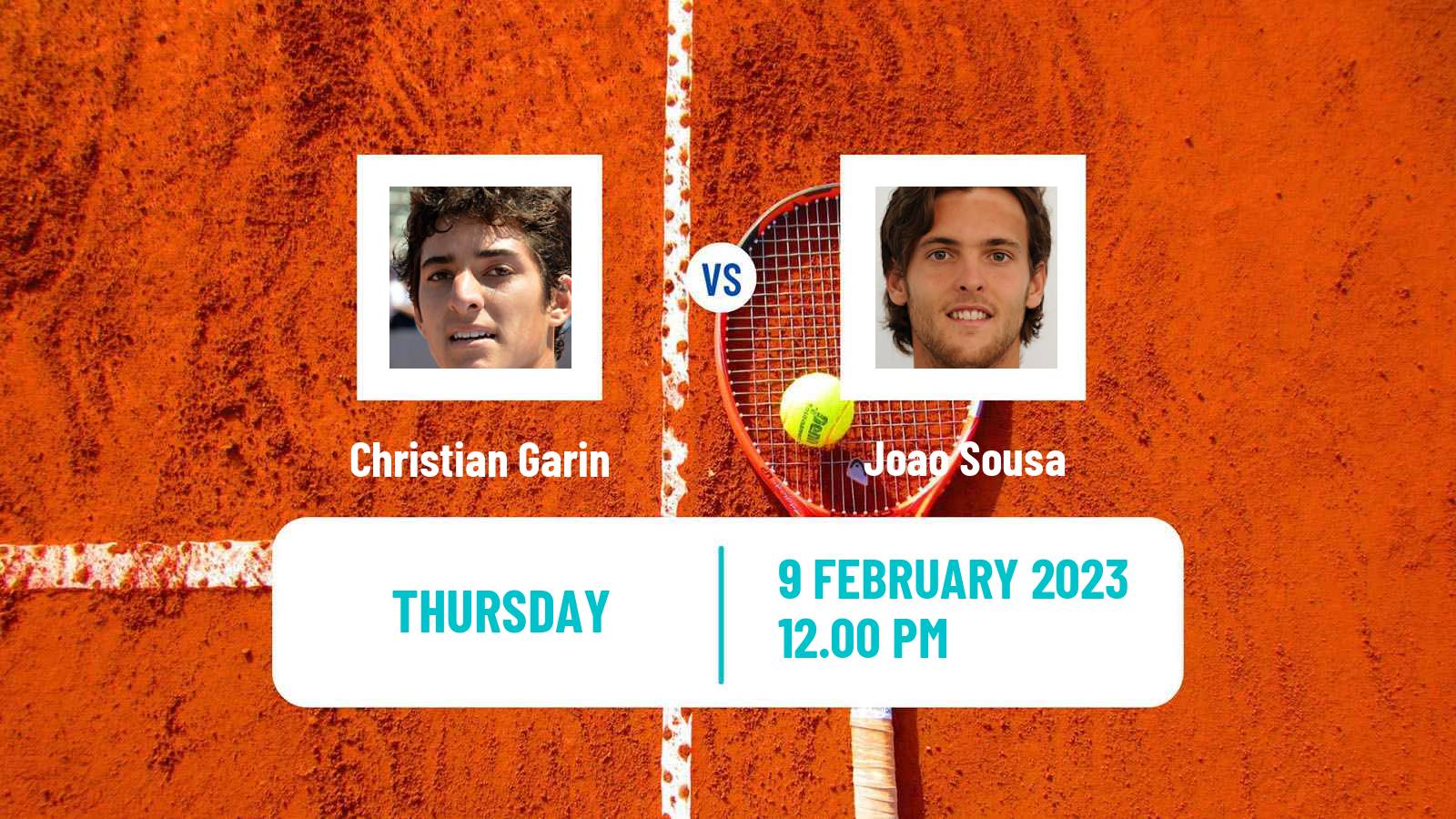 Tennis ATP Cordoba Christian Garin - Joao Sousa