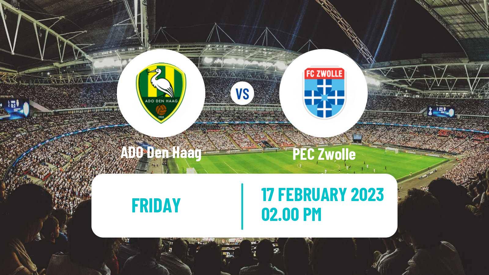 Soccer Dutch Eerste Divisie ADO Den Haag - Zwolle