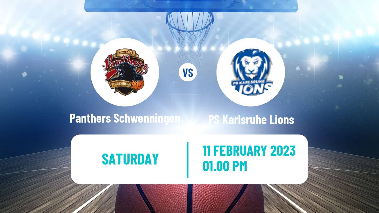 Basketball German Pro A Basketball Panthers Schwenningen - PS Karlsruhe Lions
