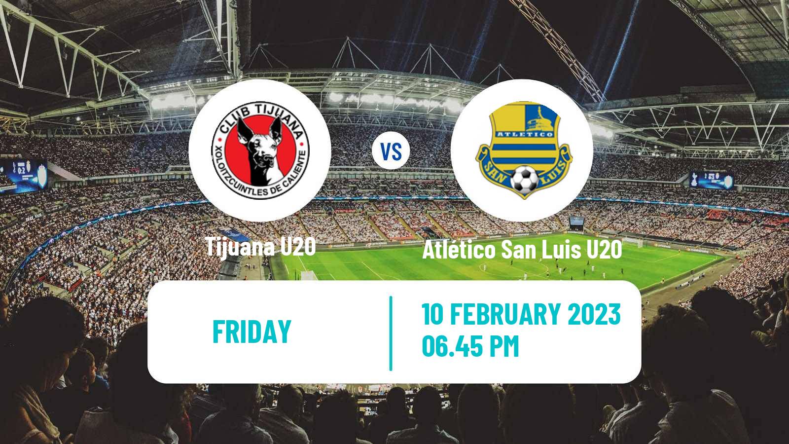 Football Mexican Liga MX U20 Tijuana U20 - Atlético San Luis U20