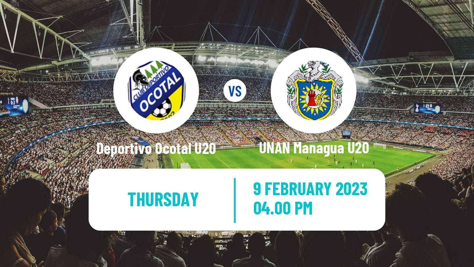 Football Nicaraguan Liga Primera U20 Deportivo Ocotal U20 - UNAN Managua U20