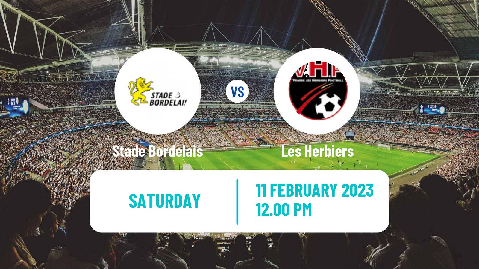 Soccer French National 2 - Group D Stade Bordelais - Les Herbiers