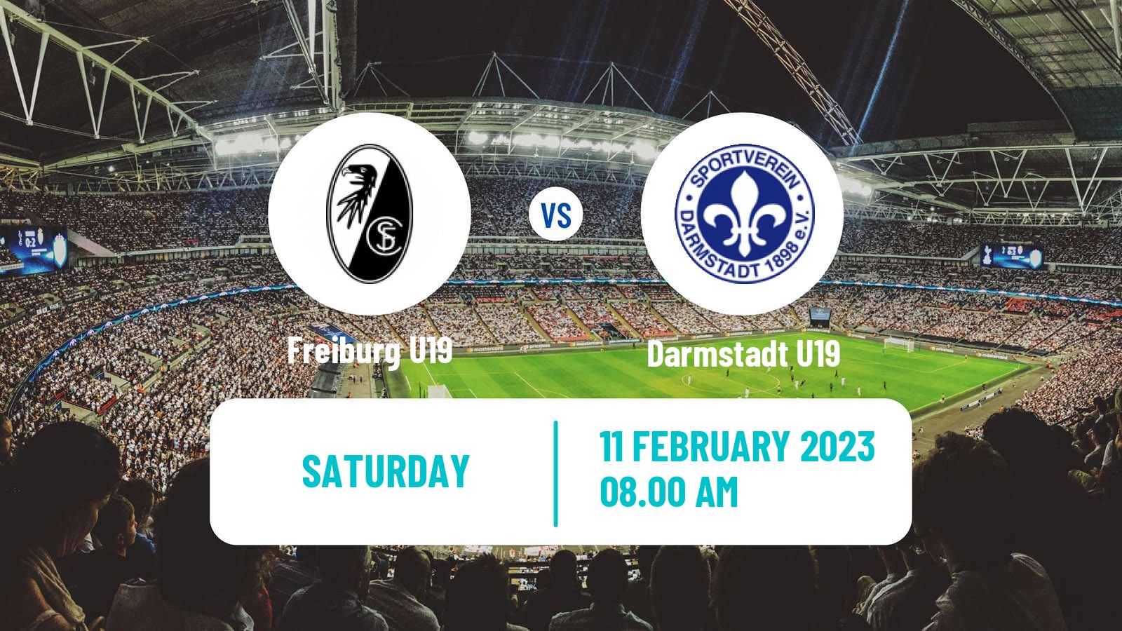 Soccer German Junioren Bundesliga South Freiburg U19 - Darmstadt U19