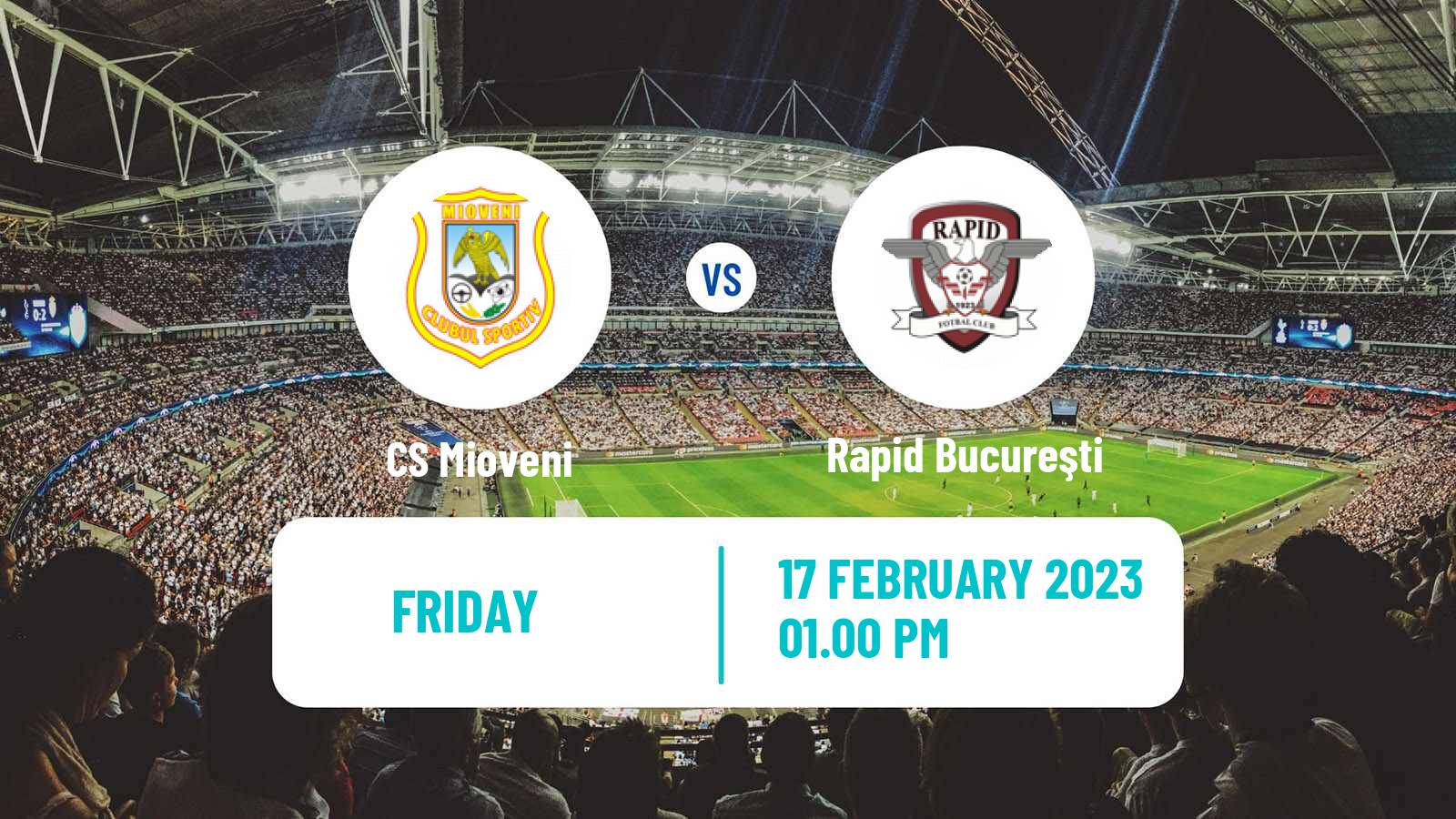 Soccer Romanian Liga 1 Mioveni - Rapid Bucureşti