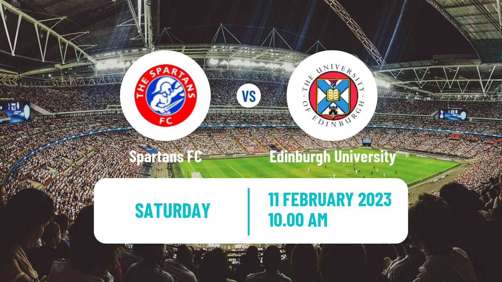 Soccer Scottish Lowland League Spartans - Edinburgh University