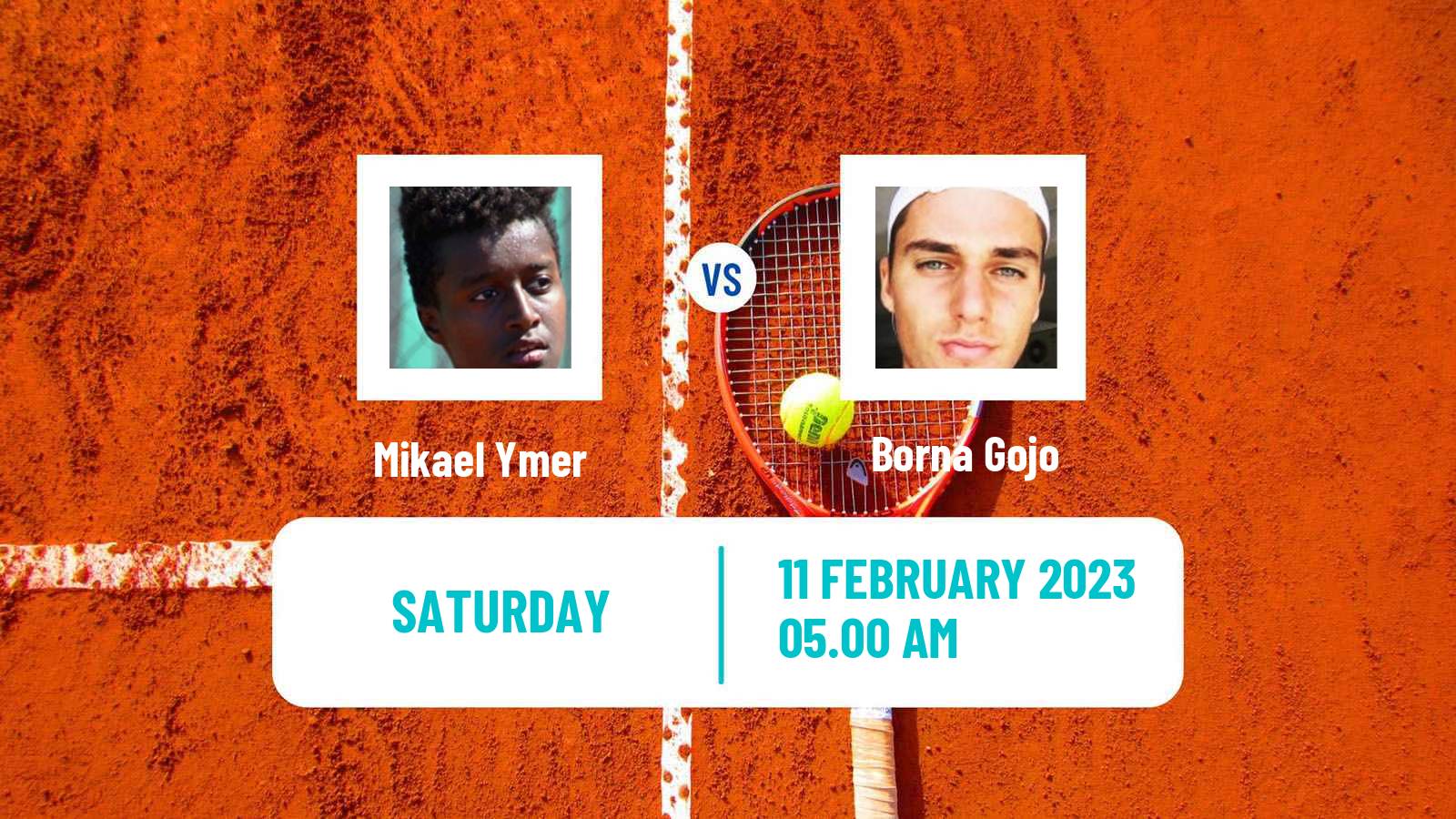 Tennis ATP Rotterdam Mikael Ymer - Borna Gojo