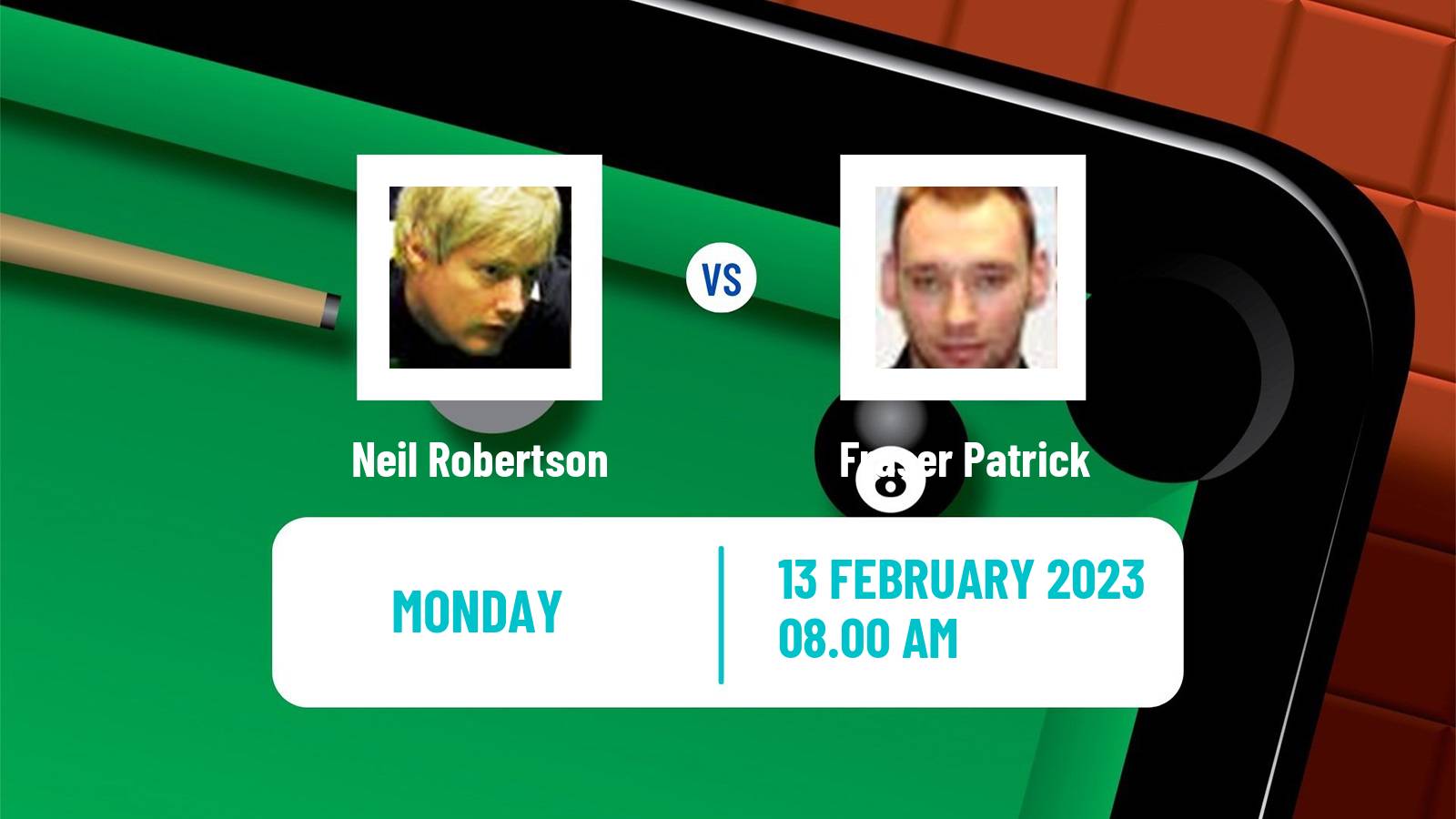 Snooker Snooker Neil Robertson - Fraser Patrick