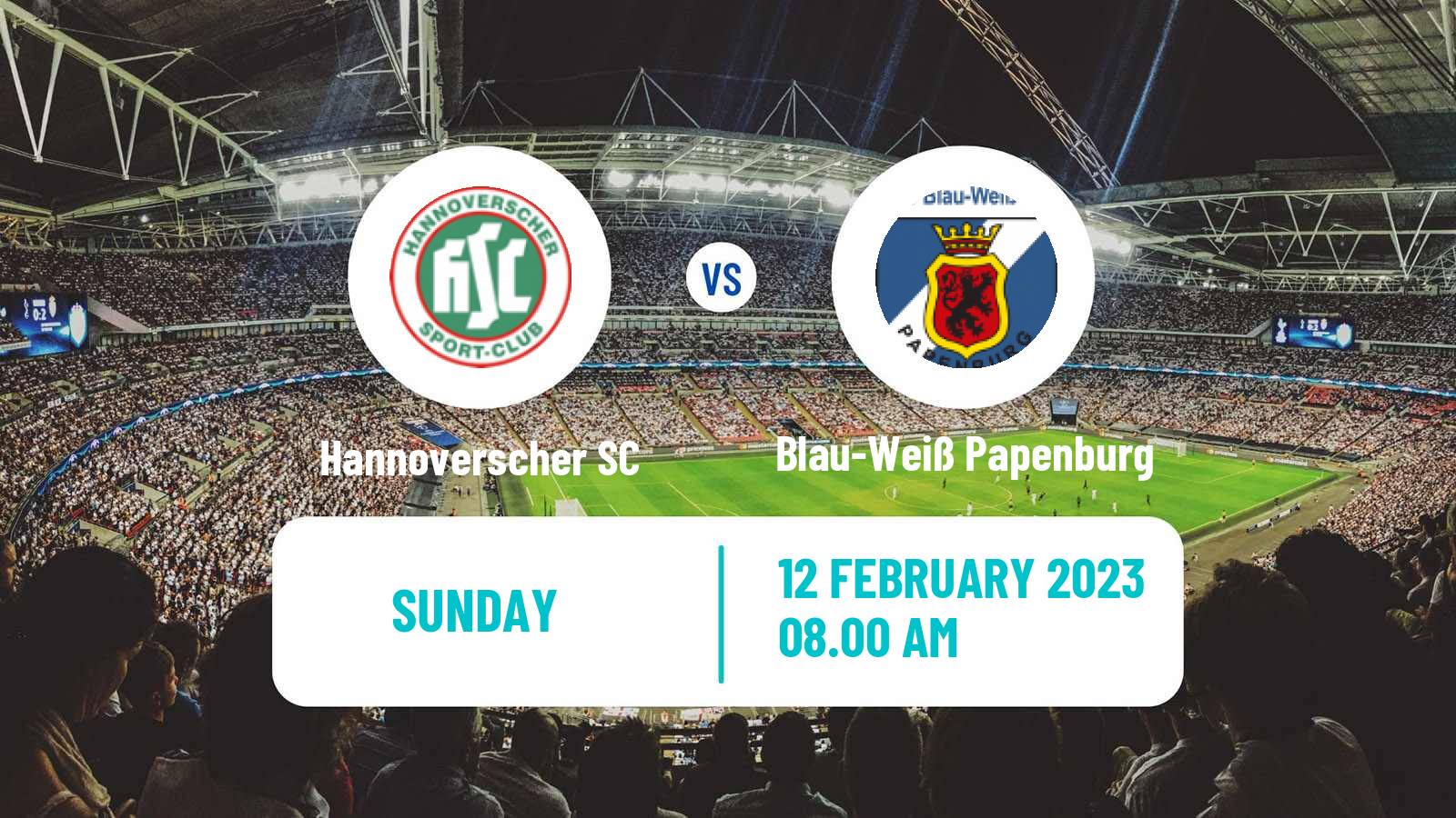 Soccer German Oberliga Niedersachsen Hannoverscher SC - Blau-Weiß Papenburg