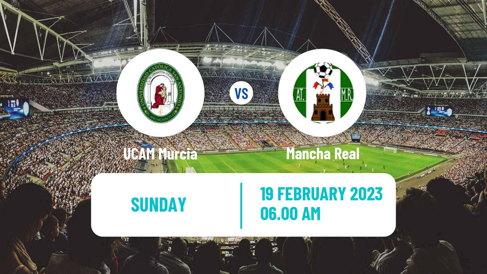 Soccer Spanish Segunda RFEF - Group 4 UCAM Murcia - Mancha Real