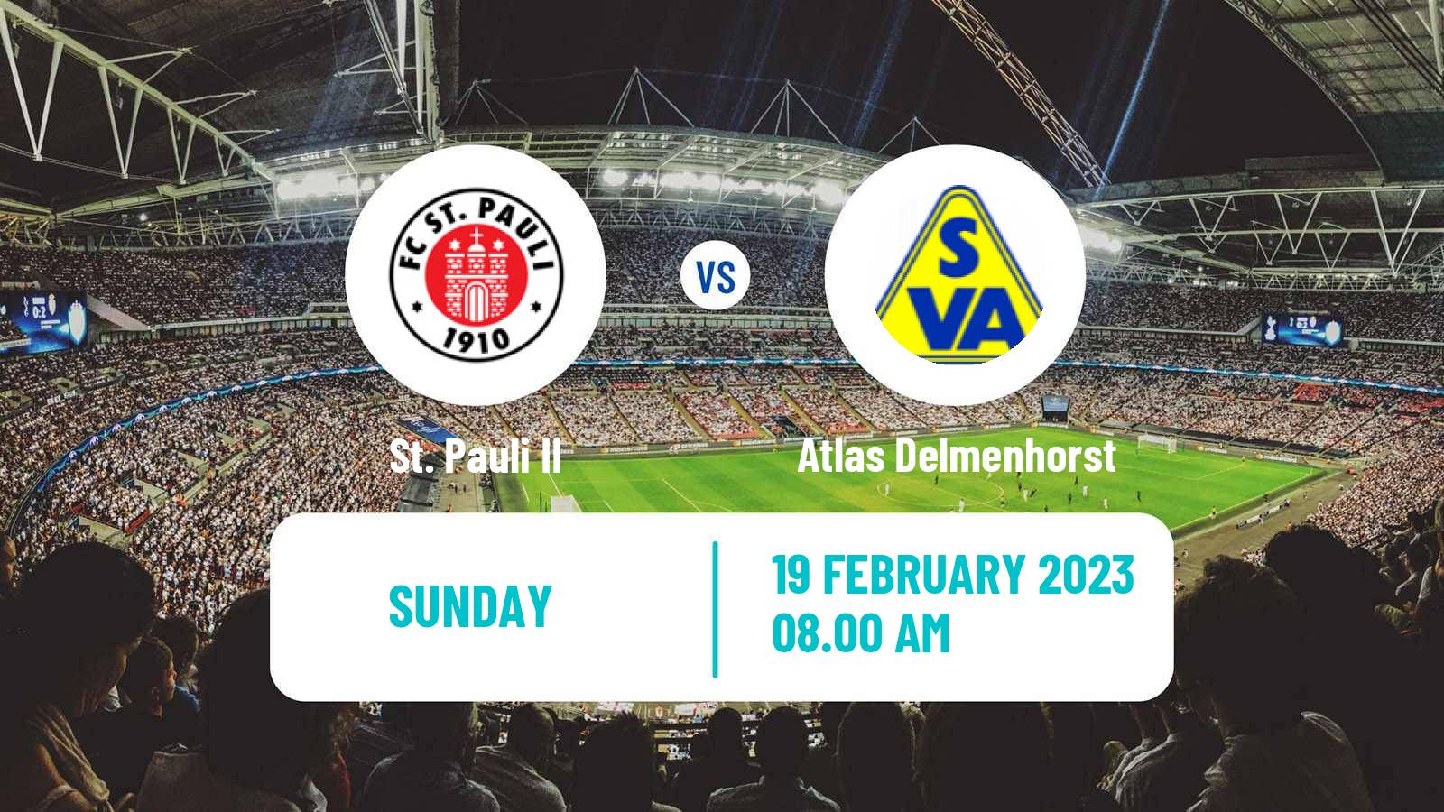 Soccer German Regionalliga North St. Pauli II - Atlas Delmenhorst